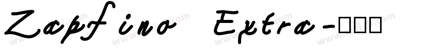 Zapfino Extra字体转换